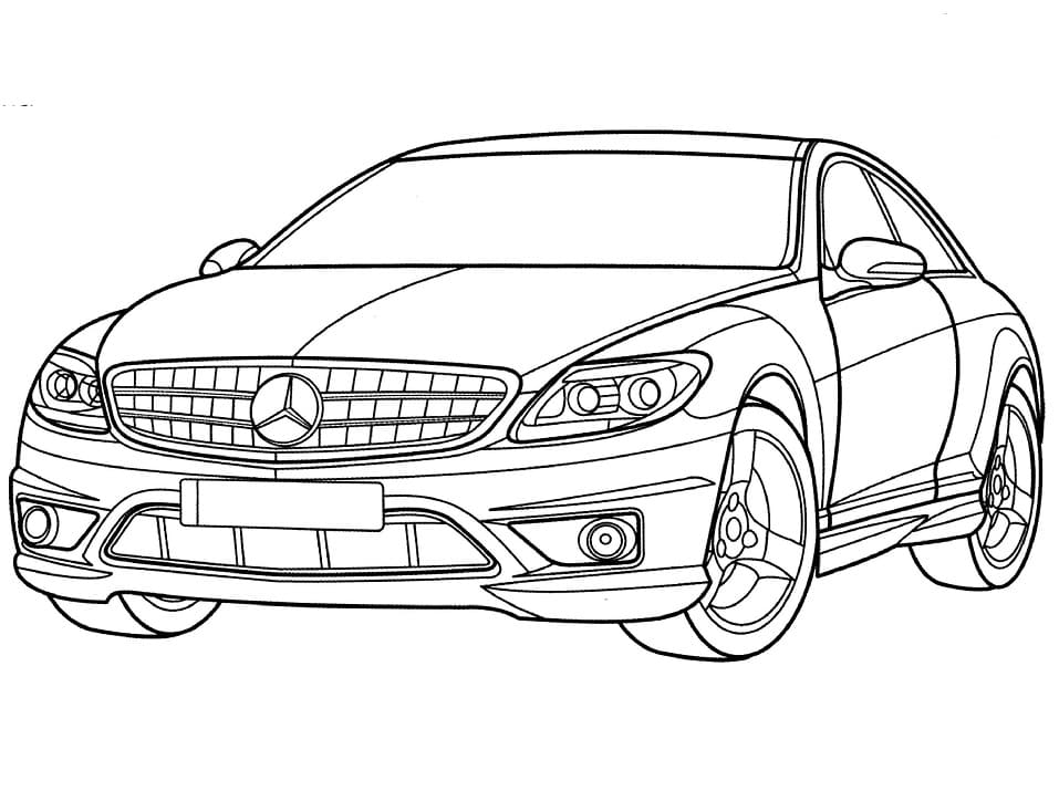 Målarbild Mercedes CL-Klass