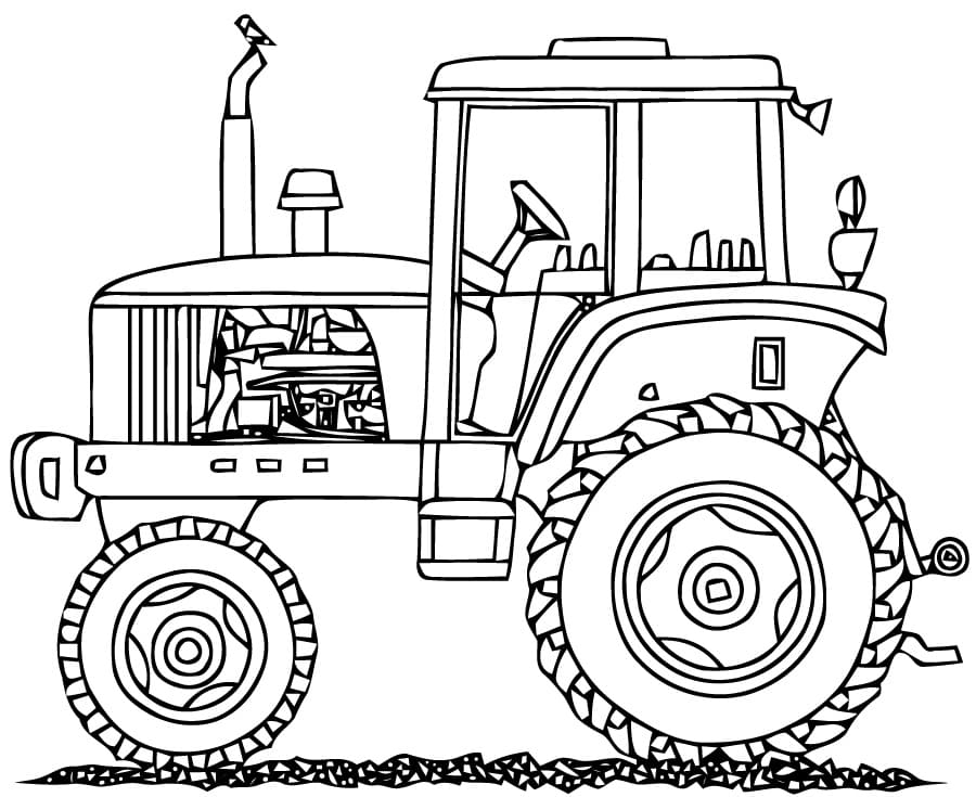 Målarbild Traktor för Barn