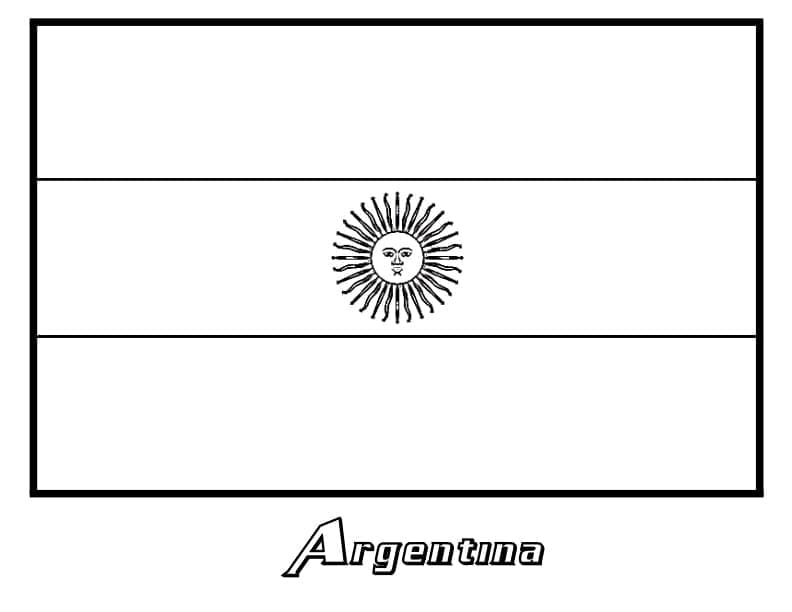 Målarbild Argentina Flagga