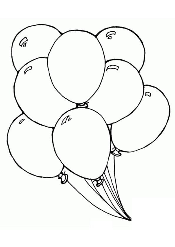 Målarbild Ballonger 1