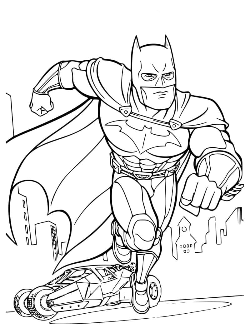 Målarbild Batman Springer