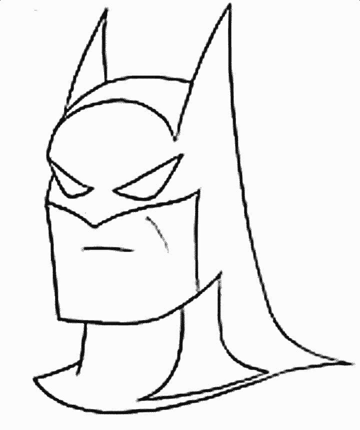 Målarbild Batmans mask