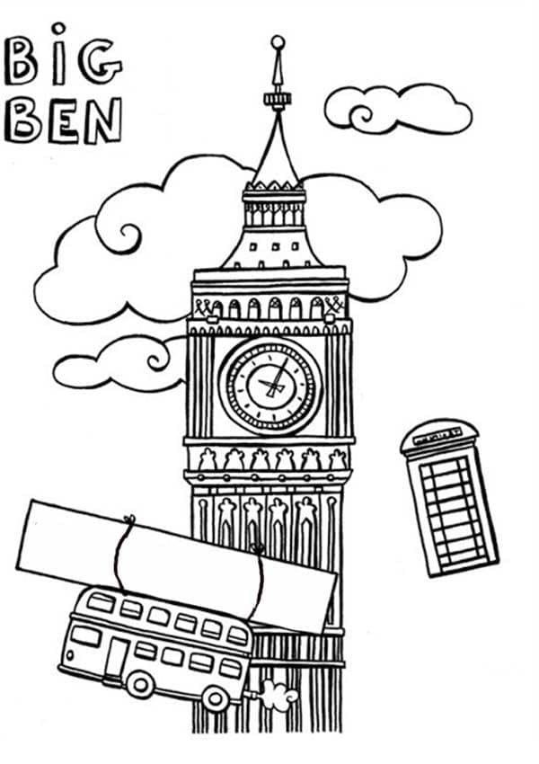Målarbild Big Ben 2