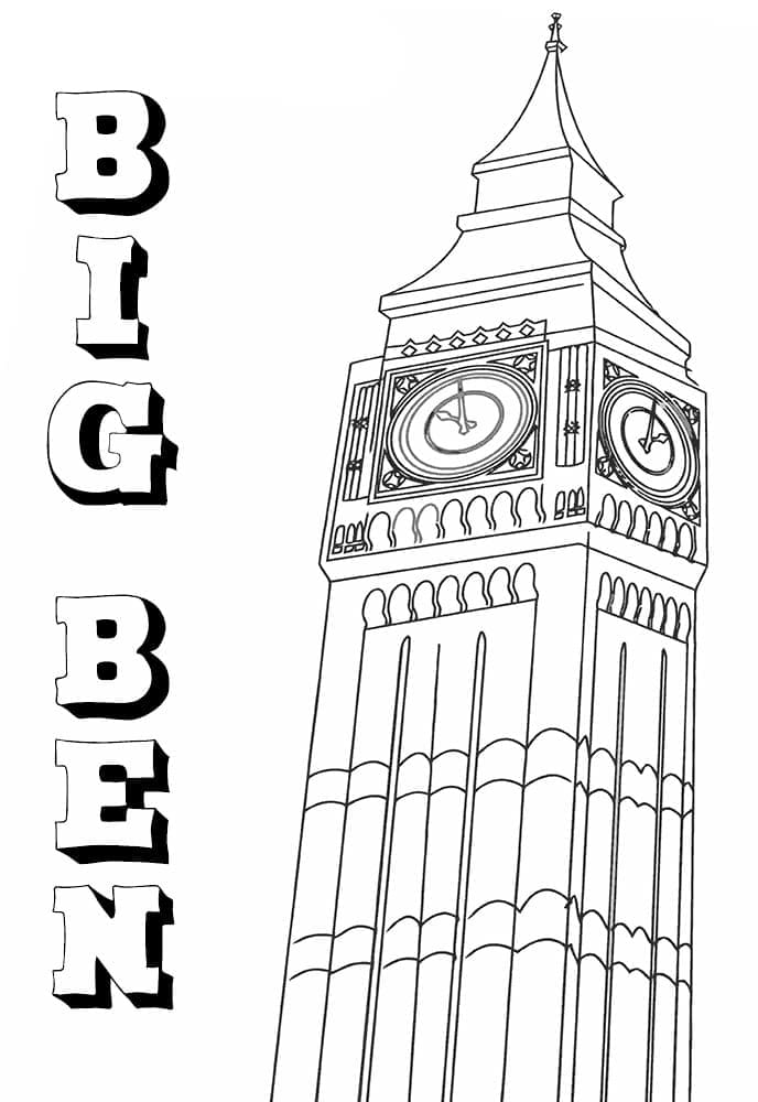 Målarbild Big Ben 7