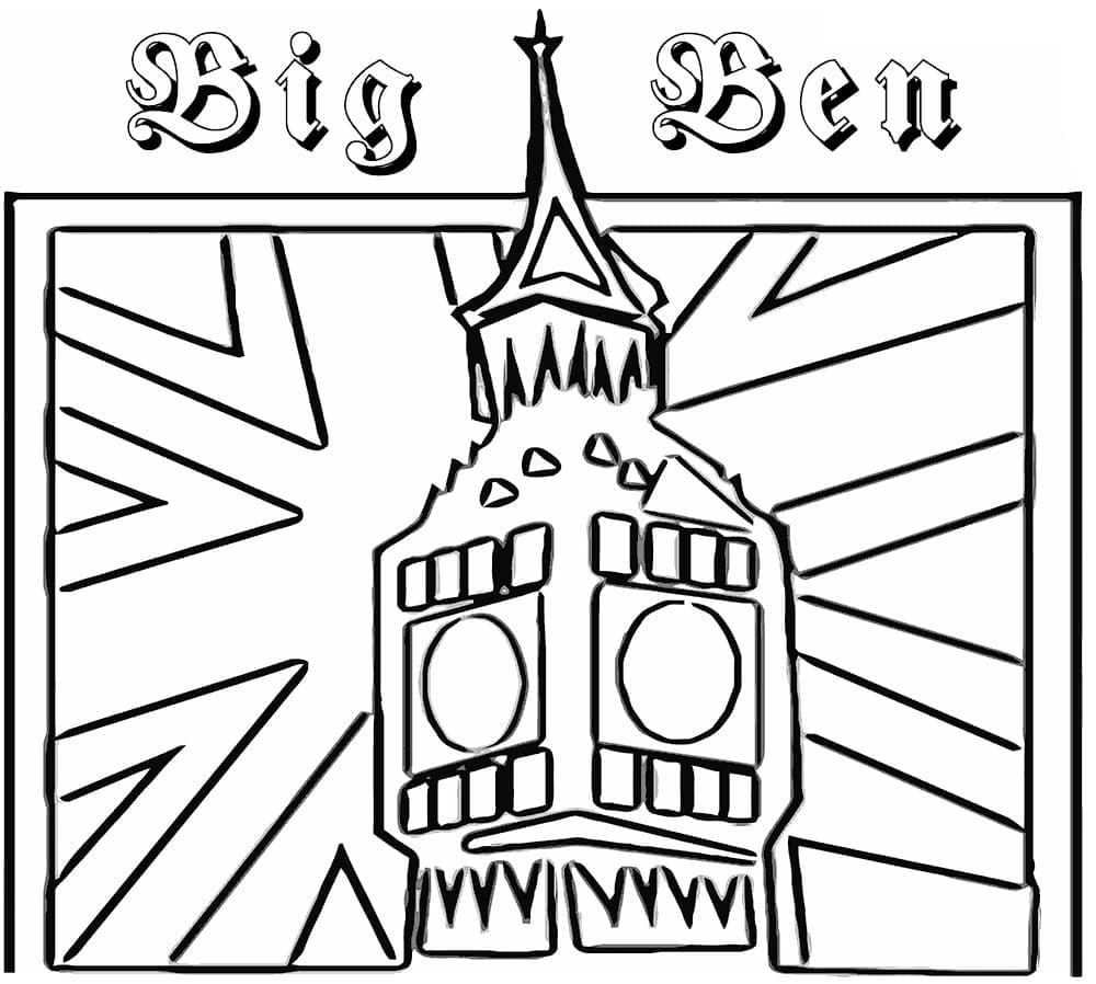 Målarbild Big Ben 8