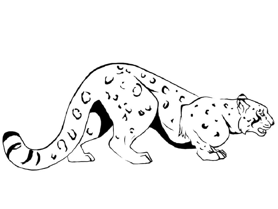 Målarbild En Leopard