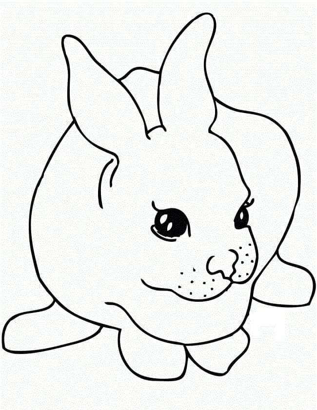 Målarbild En Liten Kanin