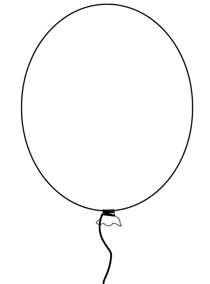 Målarbild Enkel Ballong