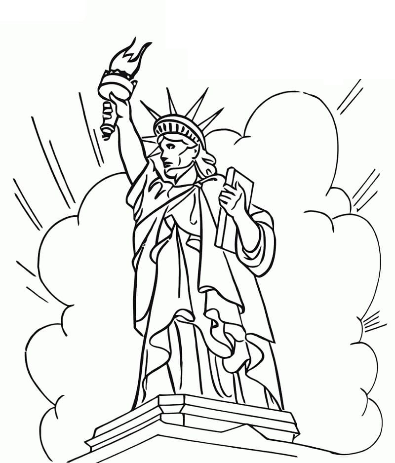 Målarbild Frihetsgudinnan i Amerika