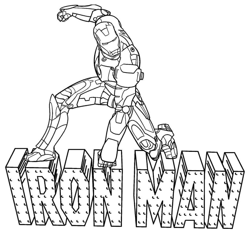 Målarbild Ironman från Avengers