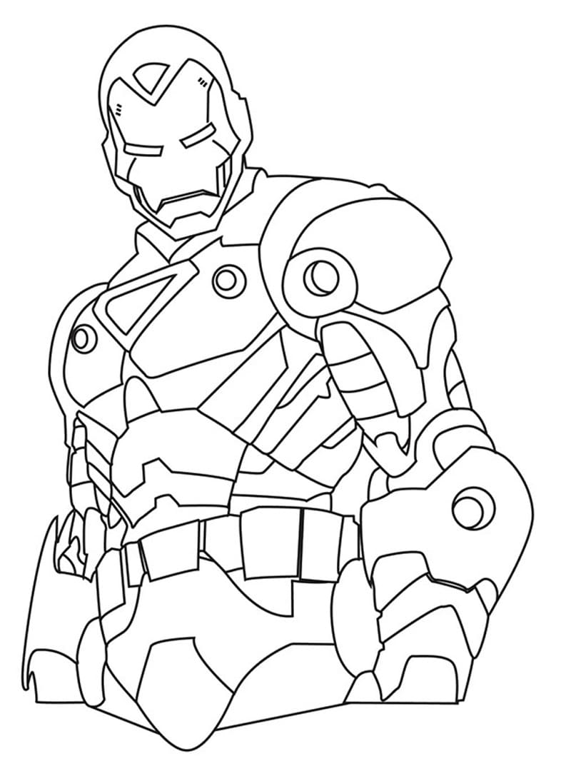 Målarbild Ironman från Marvel