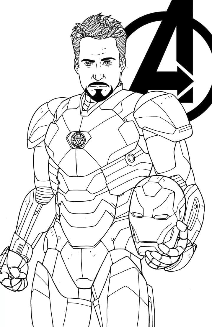 Målarbild Ironman Tony Stark