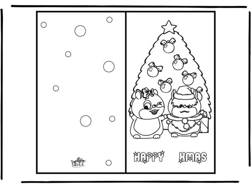Målarbild Julkort 5