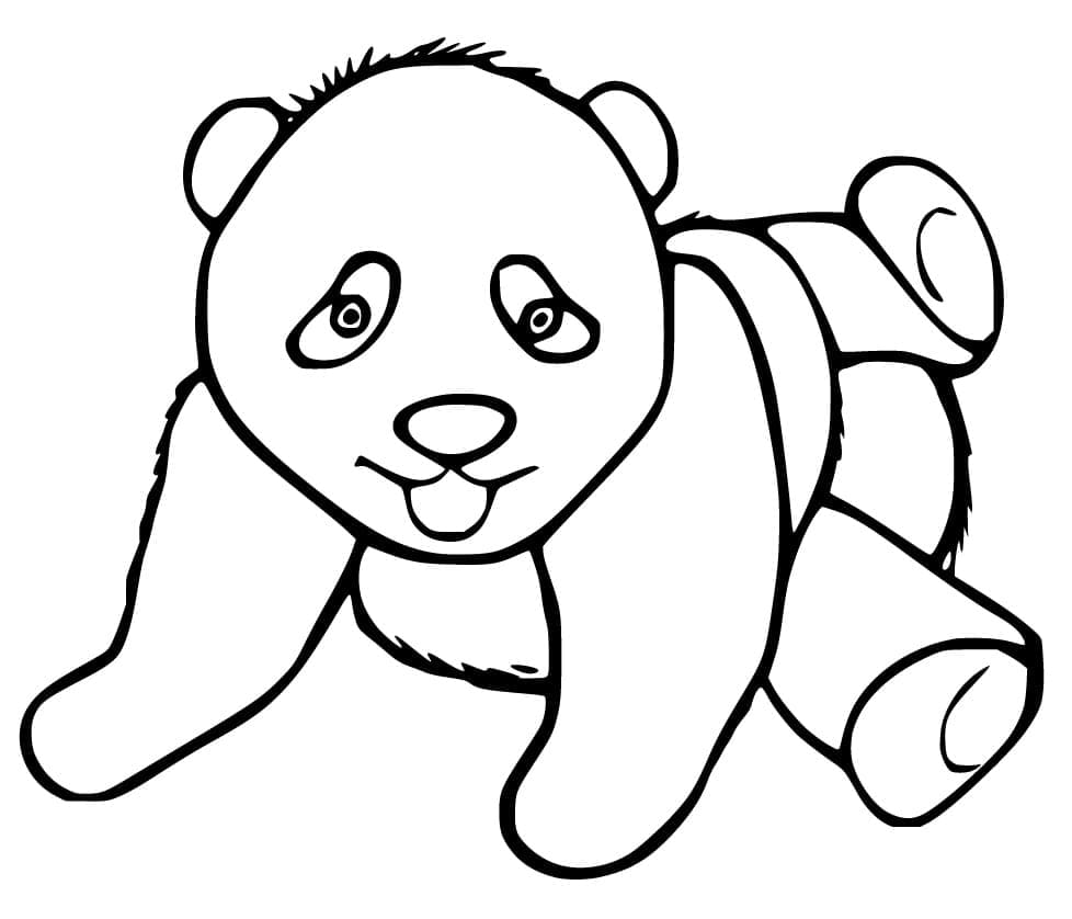 Målarbild Panda för Barn