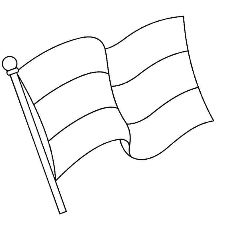 Målarbild Ryssland Flagga
