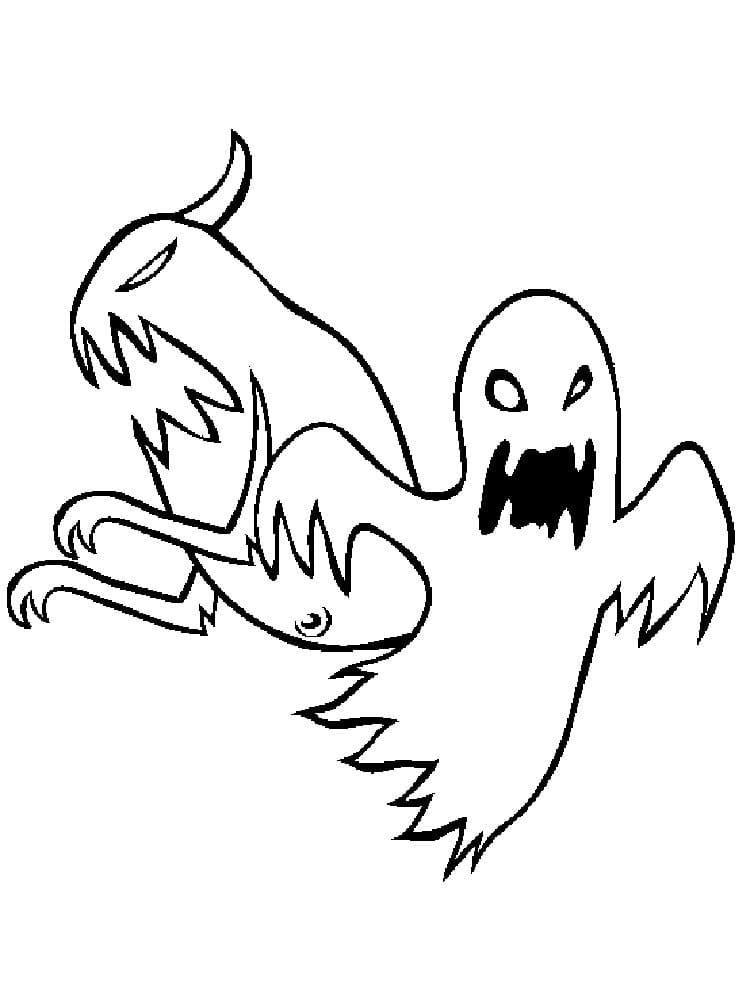 Målarbild Skrämmande Spöken