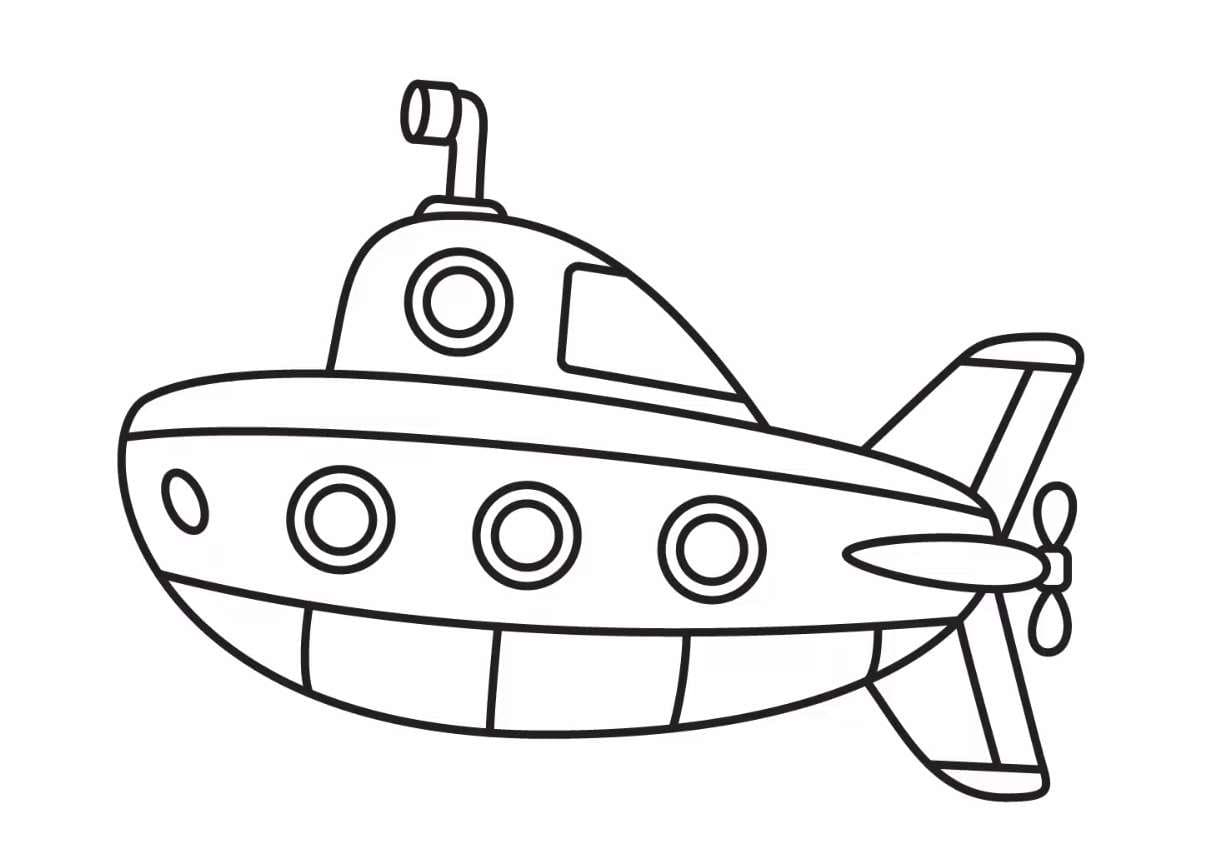 Målarbild Ubåt 1