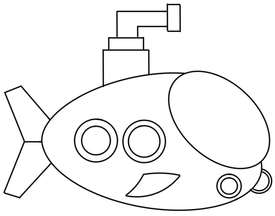 Målarbild Ubåt 10