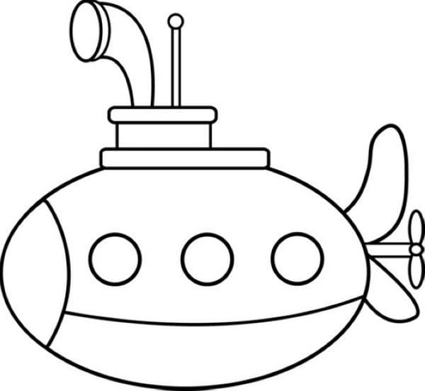 Målarbild Ubåt 2