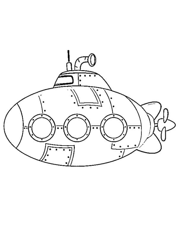 Målarbild Ubåt 7