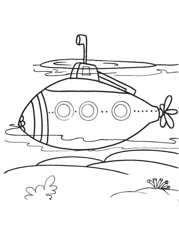 Målarbild Ubåt 9
