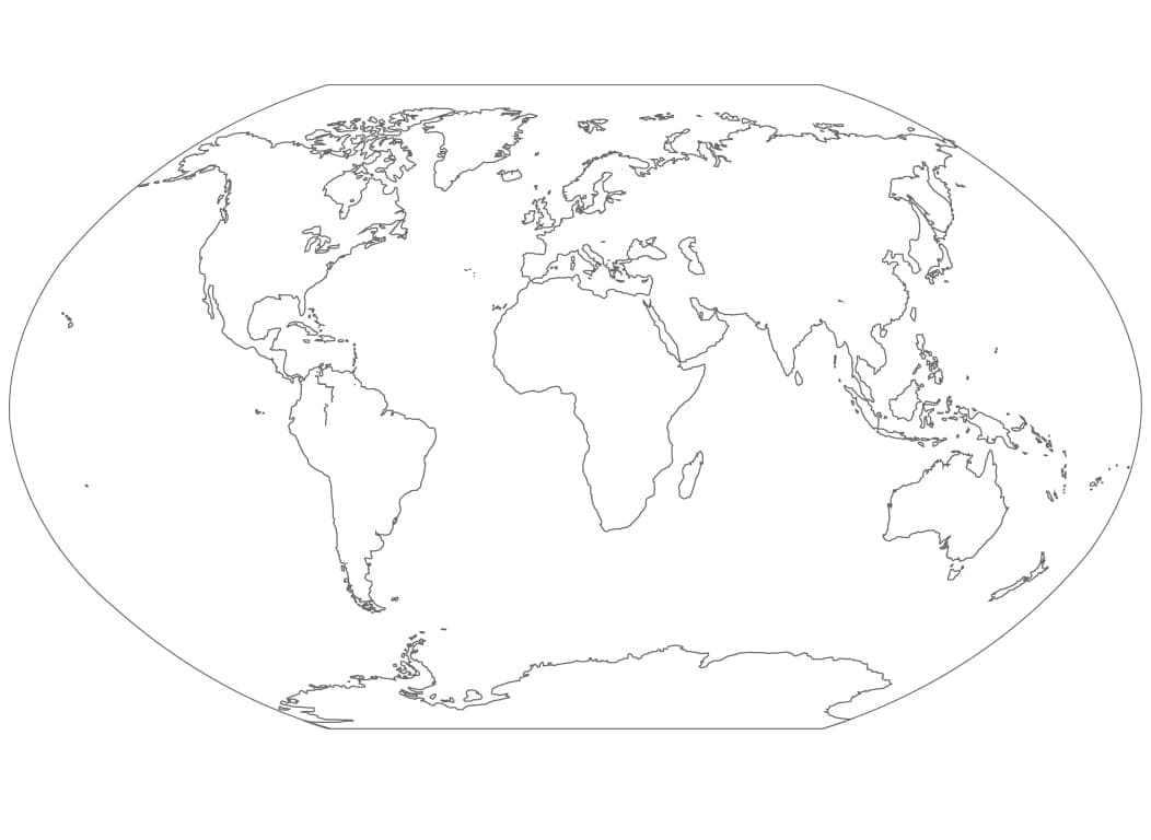 Målarbild Världskarta 11