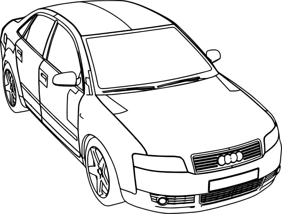 Målarbild Audi Bil