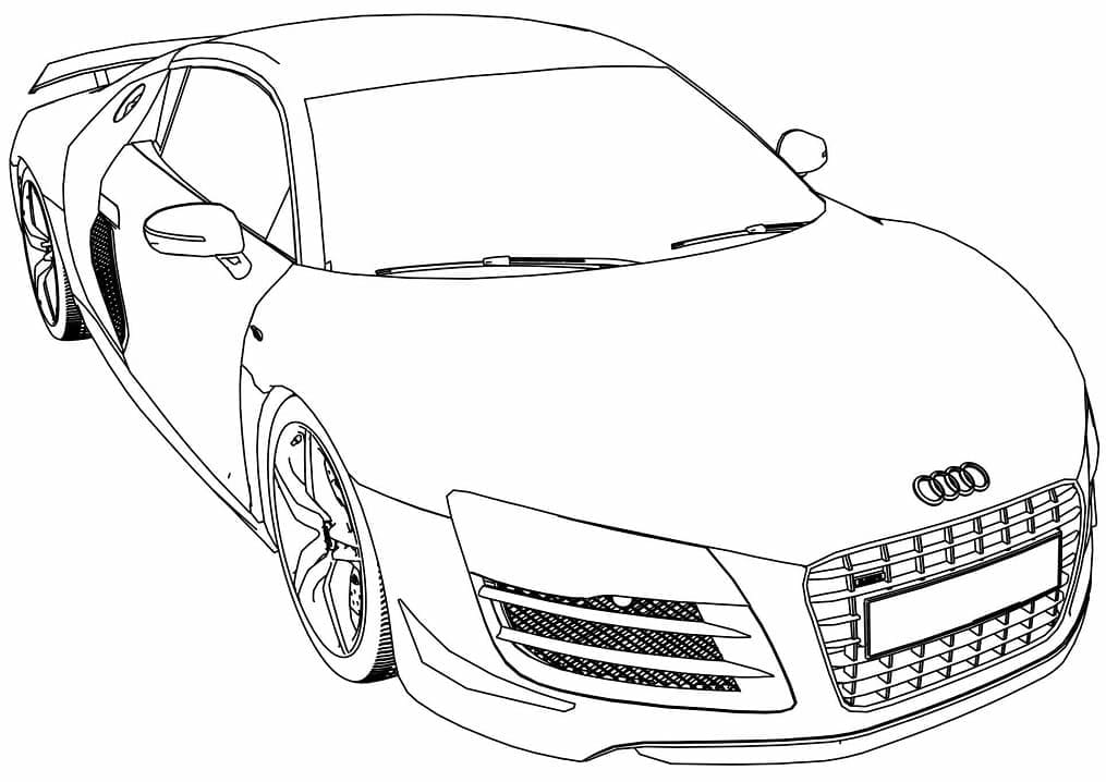 Målarbild Audi
