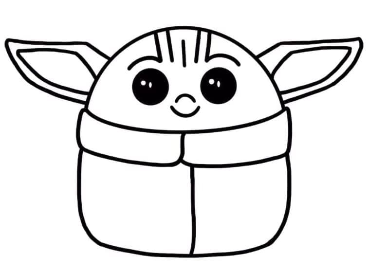 Målarbild Bedårande Baby Yoda