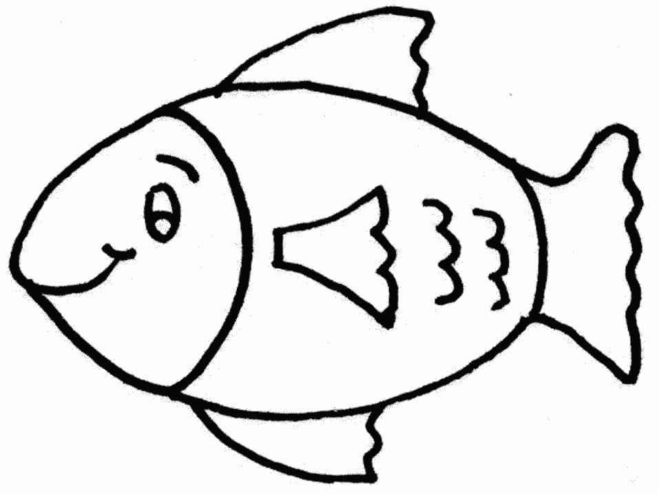 Målarbild En Fisk