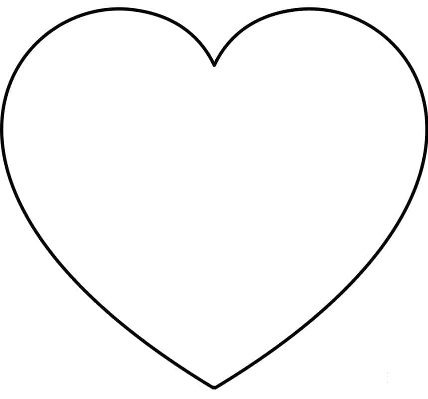 Målarbild Enkelt Hjärta