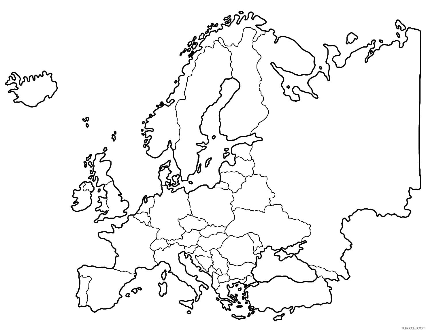 Målarbild Europakarta 5