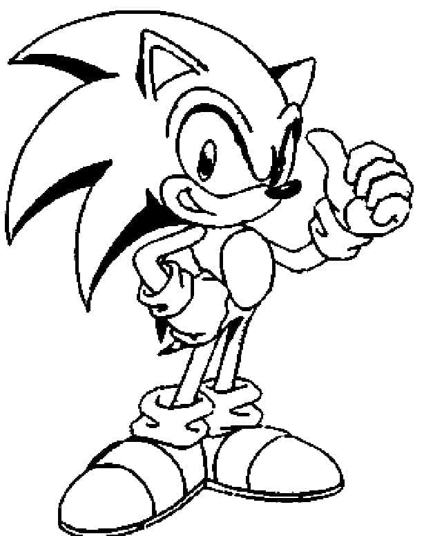Målarbild Fantastisk Sonic