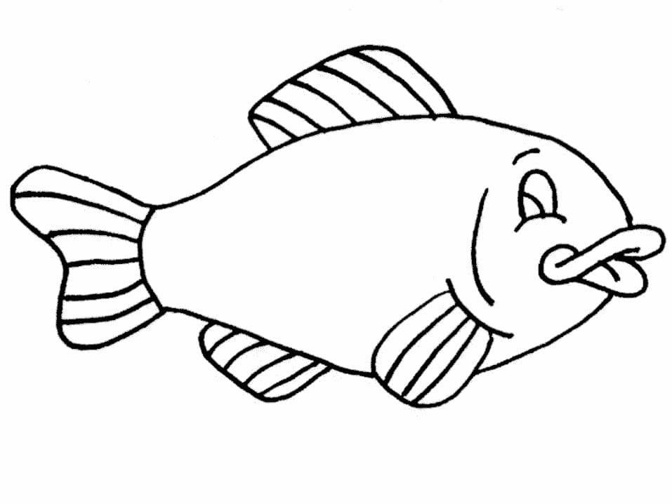 Målarbild Fisk för Barn