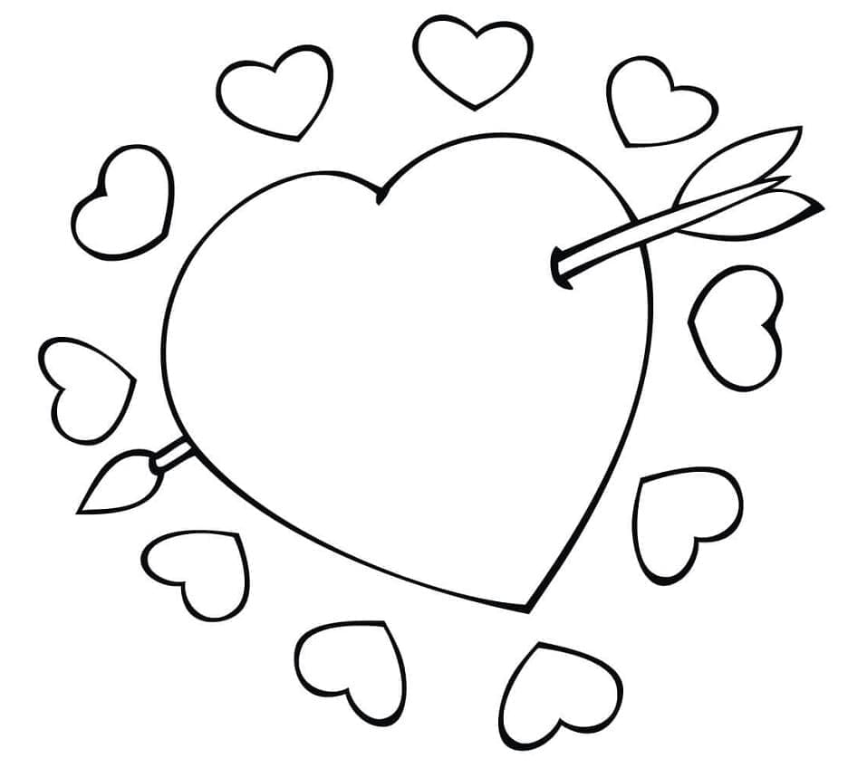 Målarbild Hjärta 2