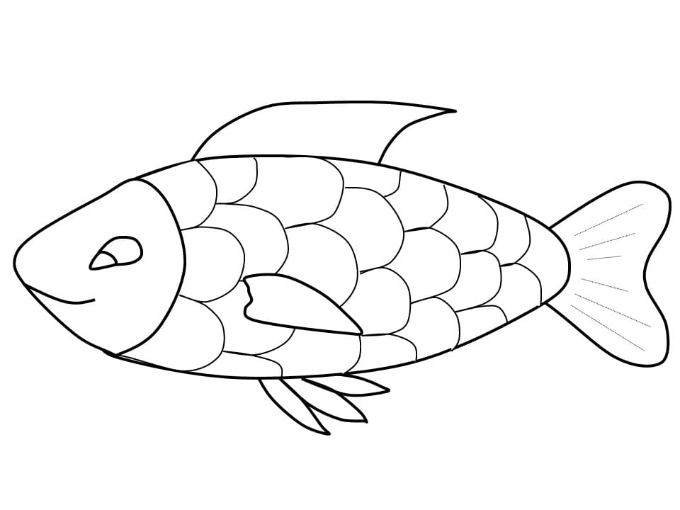 Målarbild Karp Fisk