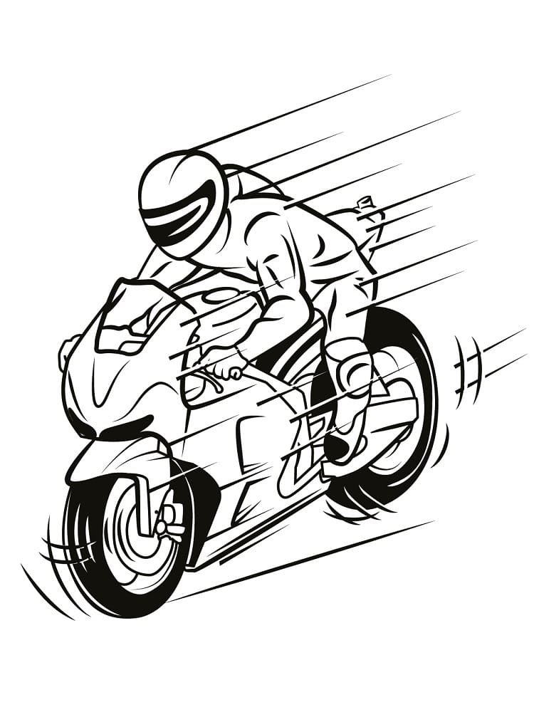 Målarbild Motorcykel 1