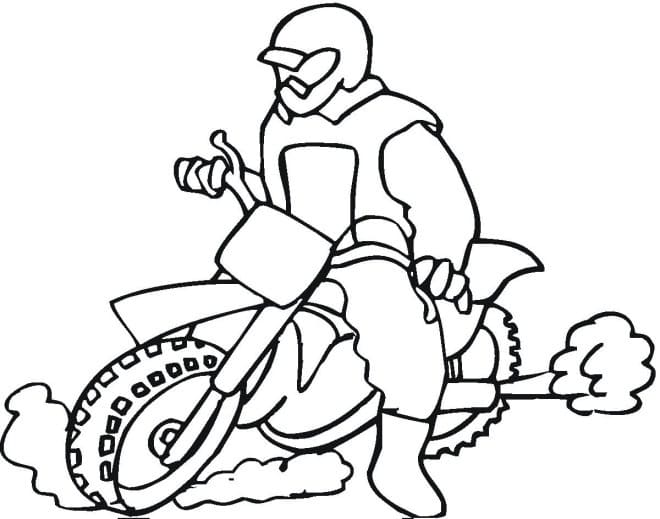 Målarbild Motorcykel 2