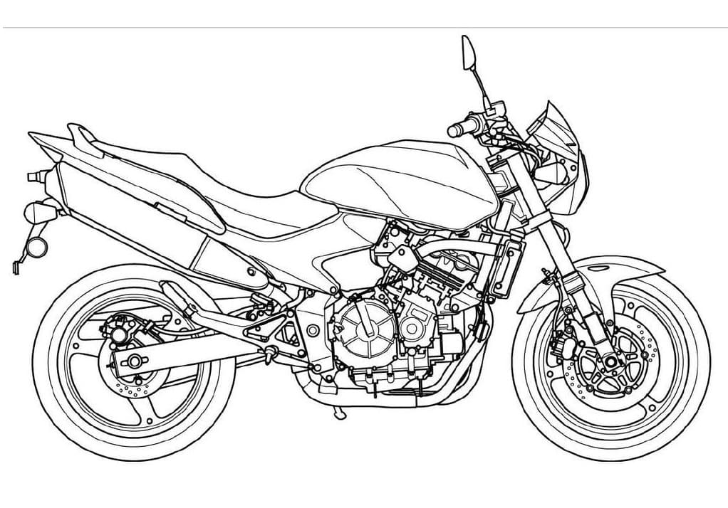 Målarbild Motorcykel 6