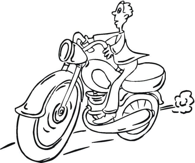 Målarbild Motorcykel 7
