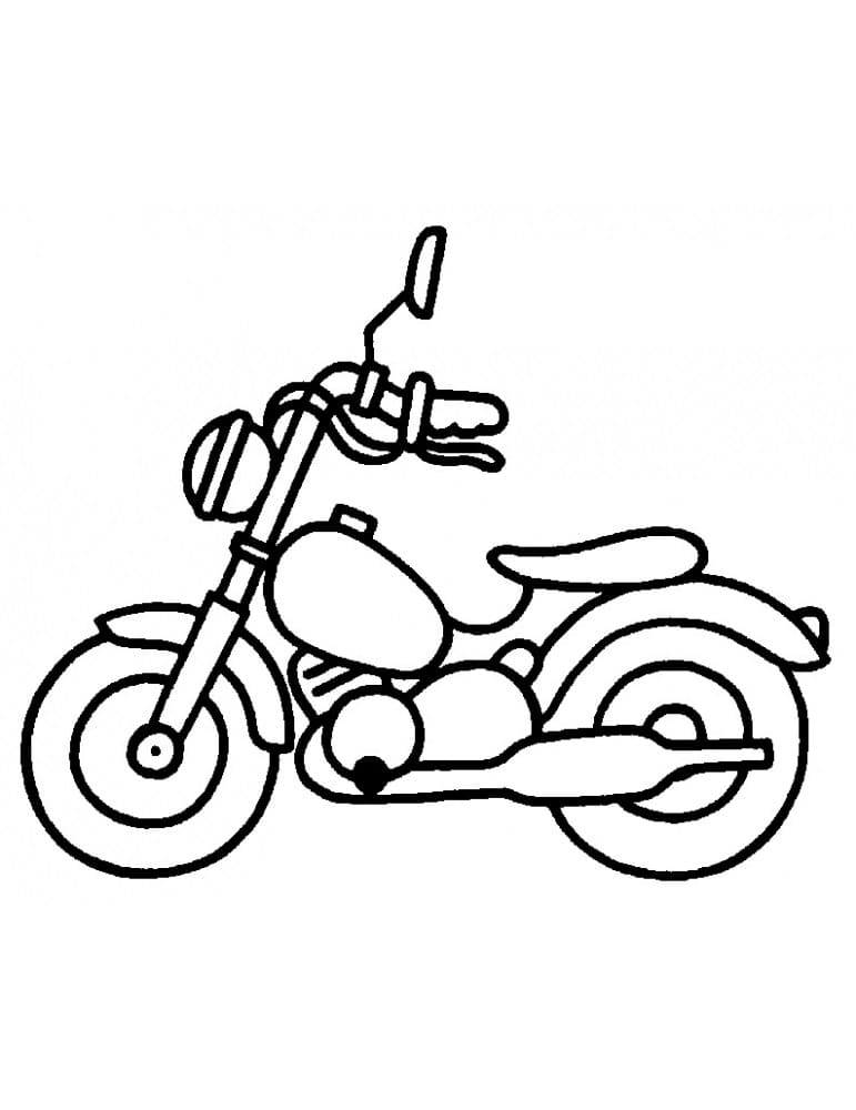Målarbild Motorcykel för Barn