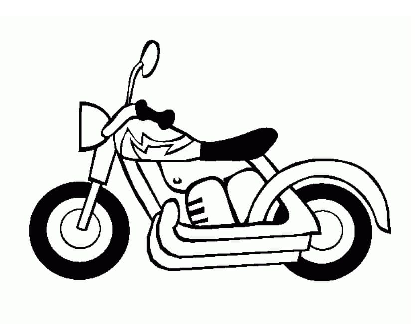 Målarbild Motorcykel Gratis för Barn