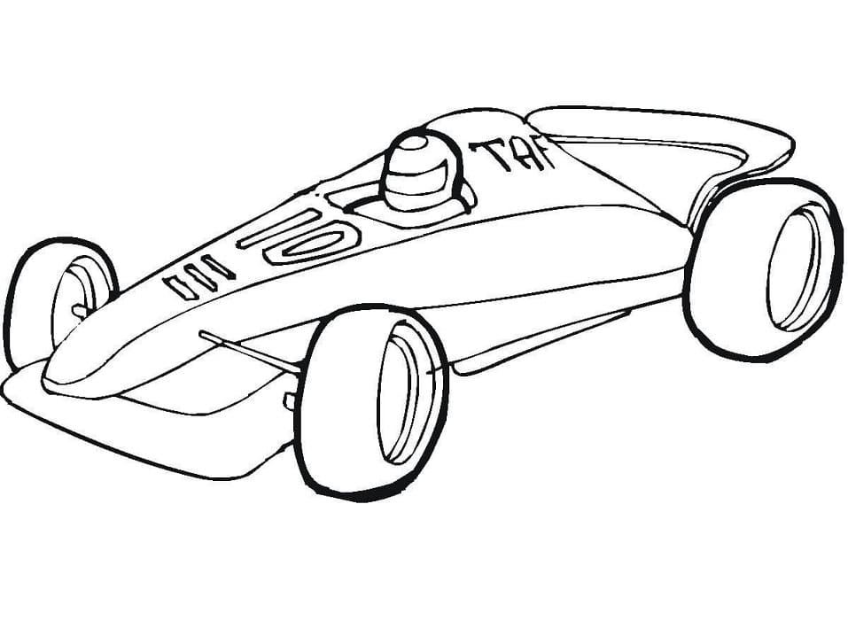 Målarbild Racebil 9