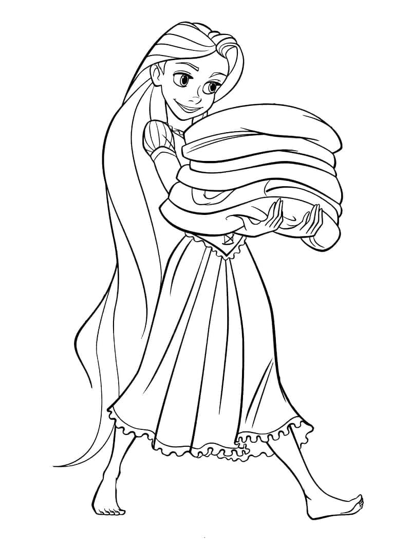 Målarbild Rapunzel Prinsessa