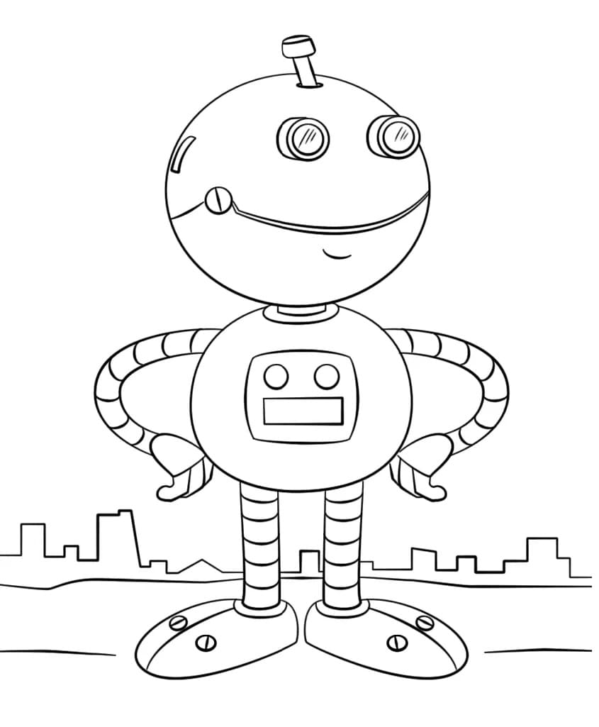 Målarbild Robot för Barn