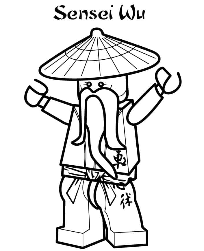 Målarbild Sensei Wu Ninjago