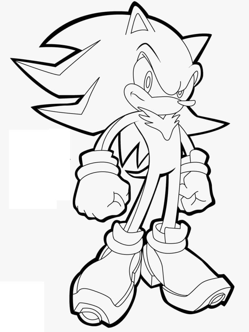 Målarbild Shadow the Hedgehog från Sonic