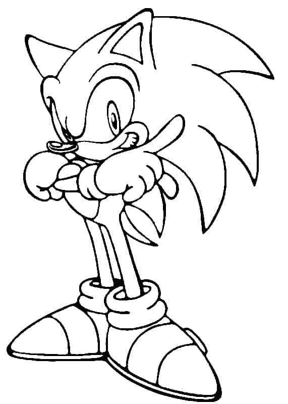 Målarbild Sonic är Cool