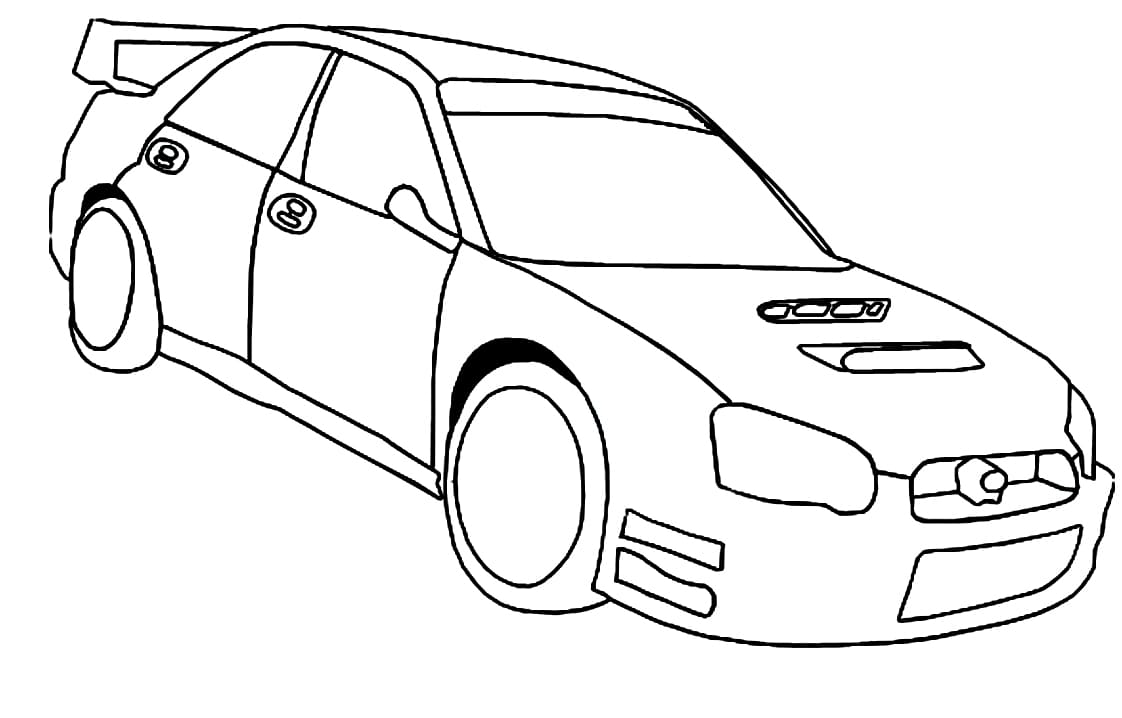 Målarbild Subaru Bil