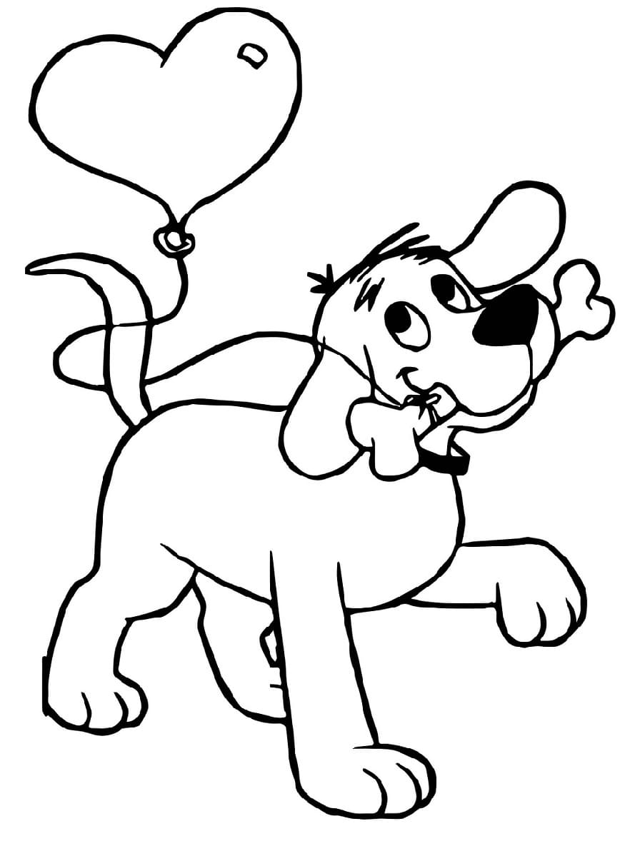 Målarbild Tecknad Hund